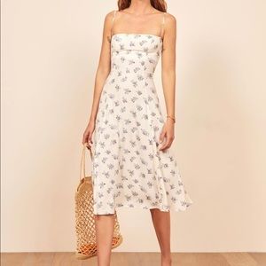 REFORMATION FLORAL MIDI DRESS